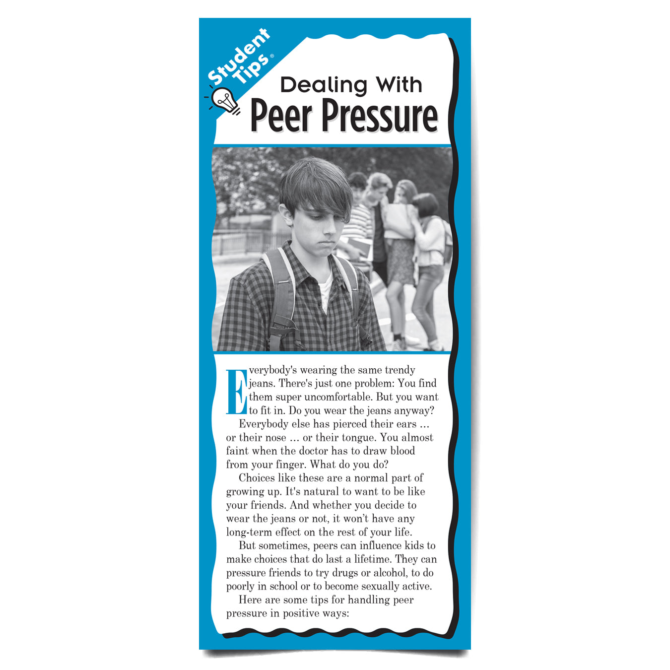 Dealing with Peer Pressure Student Tips brochure