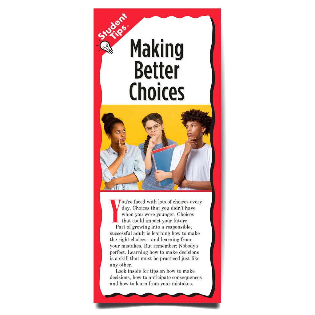 Making Better Choices Student Tips brochure