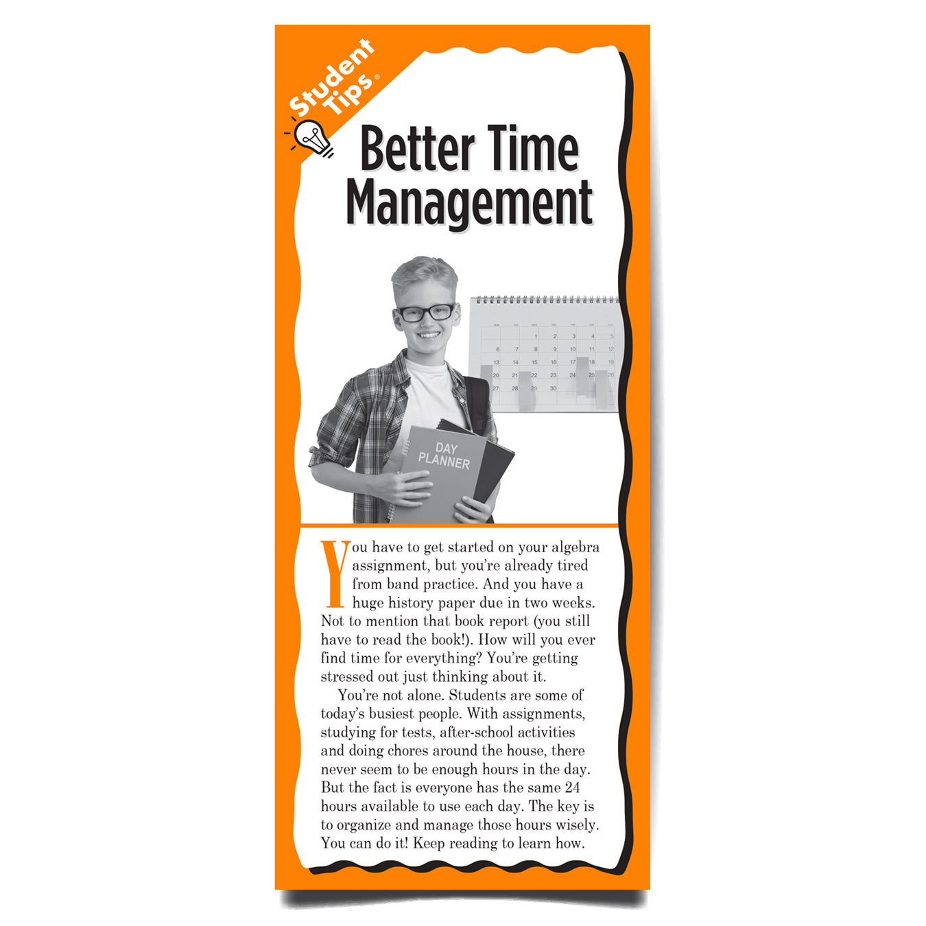 Better Time Management Student Tips brochure