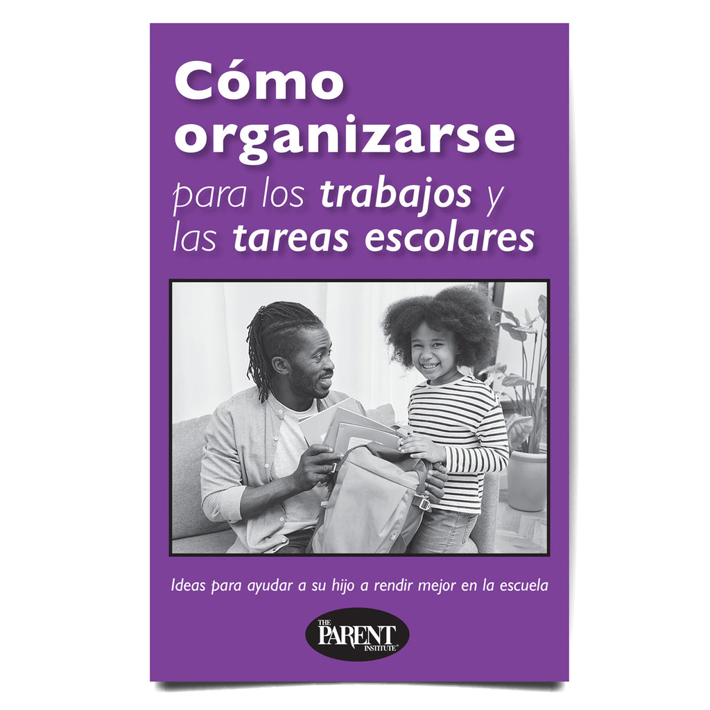 Getting Organized for Schoolwork & Homework Spanish brochure