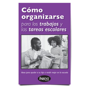 Getting Organized for Schoolwork & Homework Spanish brochure