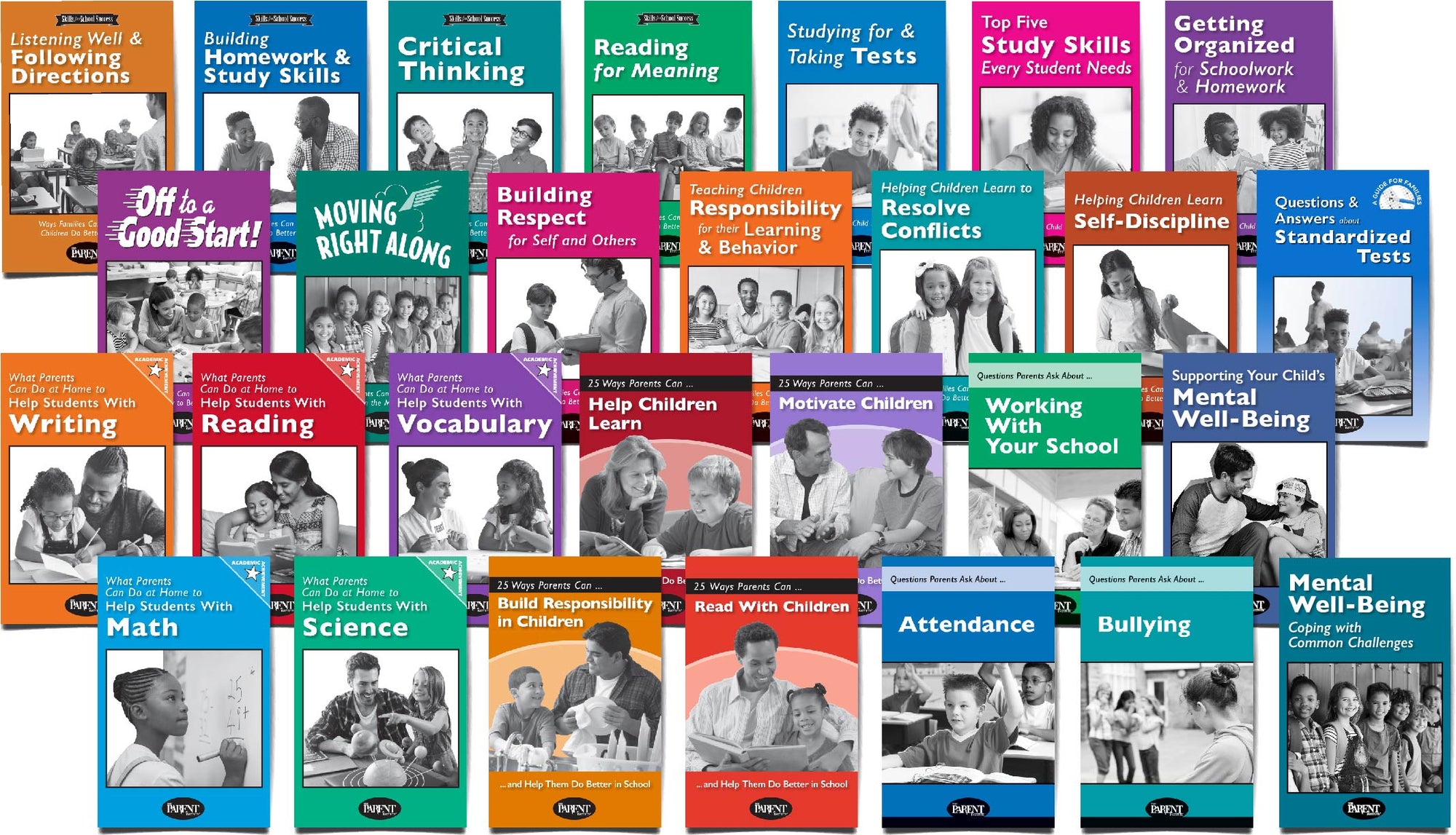 Preview pack of 28 Booklets for parents and families from The Parent Institute