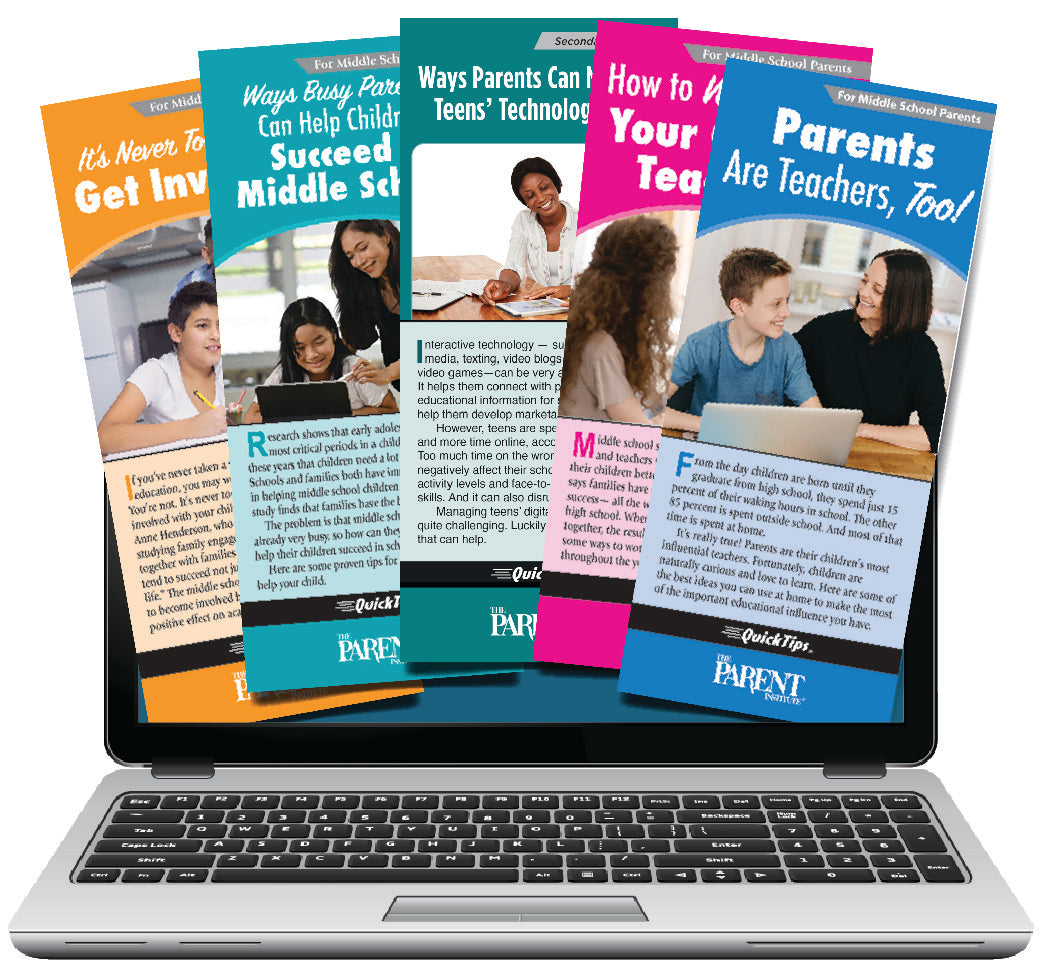 Motivating Families QuickTip Series – Middle School Version (Electronic)